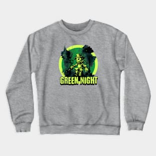 Green Nights are scary Crewneck Sweatshirt